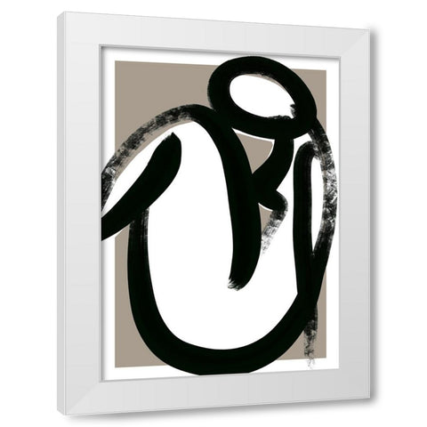 Closer White Modern Wood Framed Art Print by Treechild