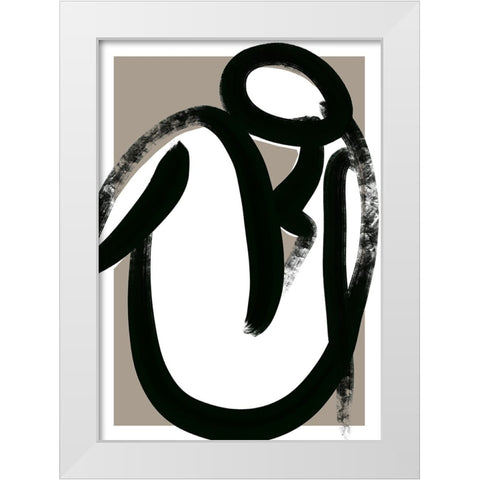 Closer White Modern Wood Framed Art Print by Treechild