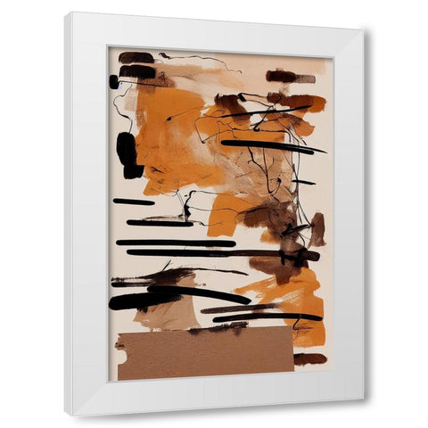 Rusty Machine White Modern Wood Framed Art Print by Treechild