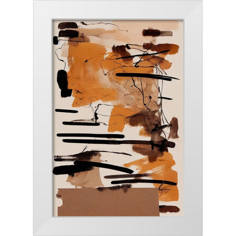 Rusty Machine White Modern Wood Framed Art Print by Treechild
