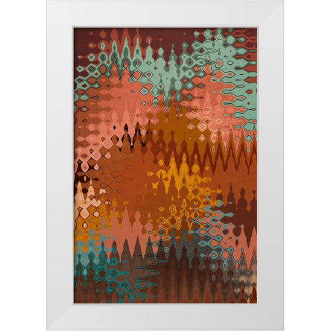 Maroccan Pattern White Modern Wood Framed Art Print by Treechild