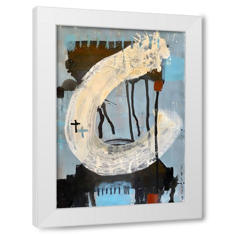 Fresh Start 4 White Modern Wood Framed Art Print by Raposo, Afranio