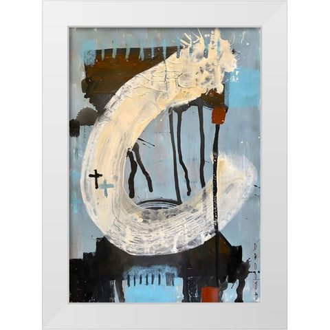 Fresh Start 4 White Modern Wood Framed Art Print by Raposo, Afranio