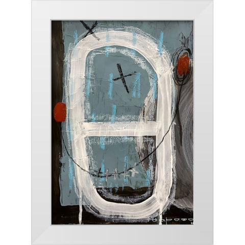 Fresh Start 1 White Modern Wood Framed Art Print by Raposo, Afranio