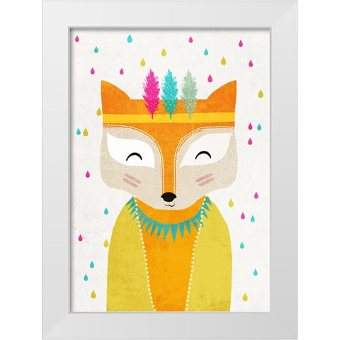 The Rainmaker White Modern Wood Framed Art Print by Treechild