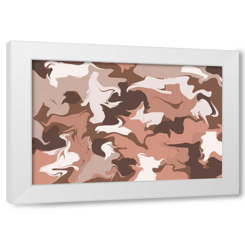 Mixed Pastel Colors Square White Modern Wood Framed Art Print by Treechild