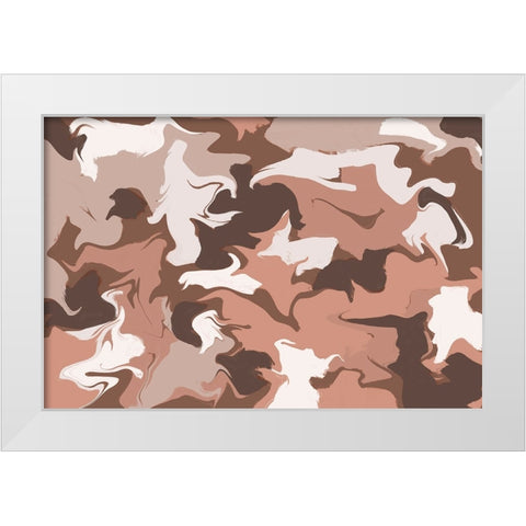 Mixed Pastel Colors Square White Modern Wood Framed Art Print by Treechild