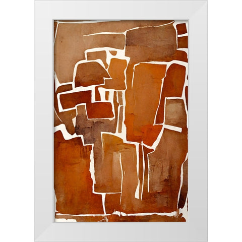 Cutted White Modern Wood Framed Art Print by Treechild