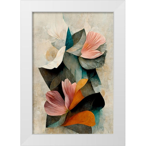 Grow White Modern Wood Framed Art Print by Treechild