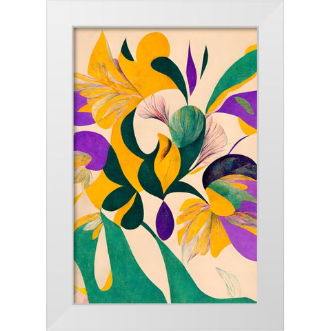 Spring flowers White Modern Wood Framed Art Print by Treechild