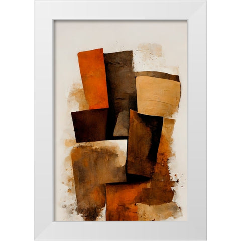 Turf White Modern Wood Framed Art Print by Treechild