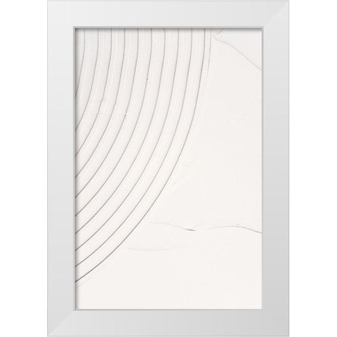 Mud Texture 08 White Modern Wood Framed Art Print by Pictufy Studio III
