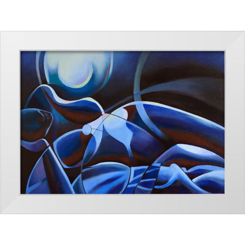 A Midsummer Nights Dream - 05-04-22 White Modern Wood Framed Art Print by Akkers, Corne