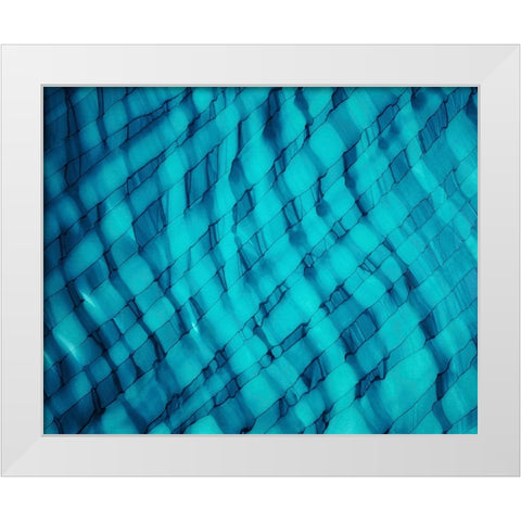 Teally Ripple horizontal White Modern Wood Framed Art Print by Mann, Tara