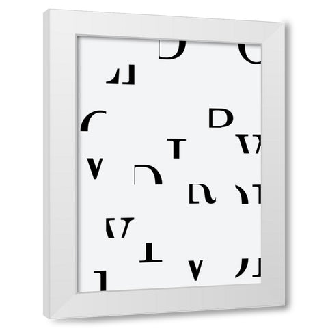 World White Modern Wood Framed Art Print by Grace Agustin, Wendy