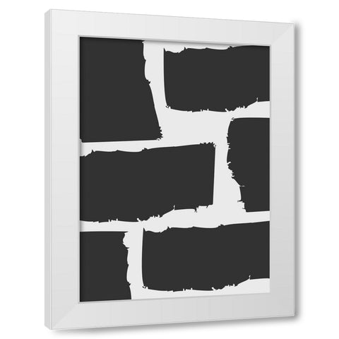 Maze White Modern Wood Framed Art Print by Grace Agustin, Wendy