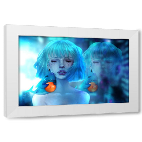 Love for Dragon Ball Z White Modern Wood Framed Art Print by Griesel, Jolene