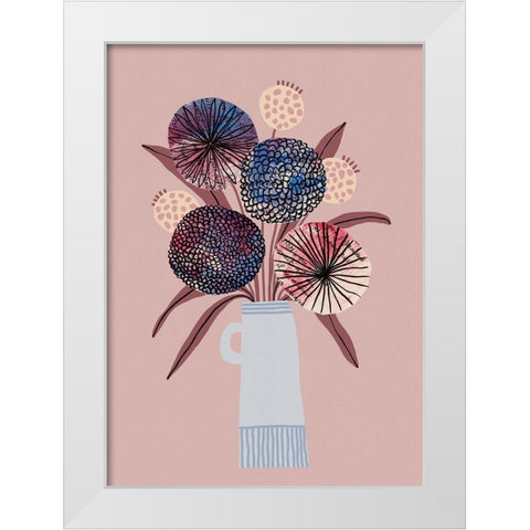 Wildflower Bloom White Modern Wood Framed Art Print by Galitsyna, Alisa