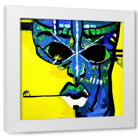 Half White Modern Wood Framed Art Print by Belickiene, Julija