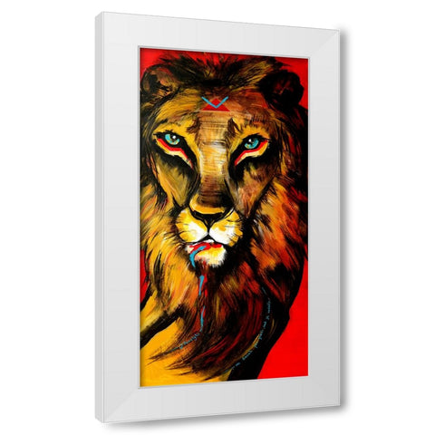Because Gazelle is too beautiful to kill White Modern Wood Framed Art Print by Belickiene, Julija