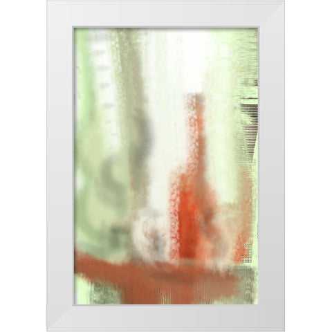 Red Bottle White Modern Wood Framed Art Print by Silva, Dpaulinos