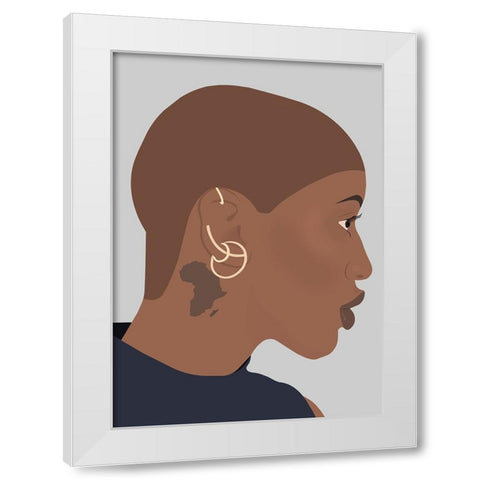 Beautiful Africa White Modern Wood Framed Art Print by Rodrigues, Sabrina