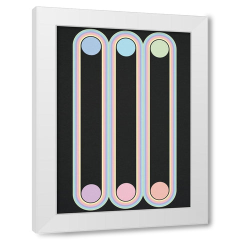 Elastic heart White Modern Wood Framed Art Print by Elmoudden, Omar