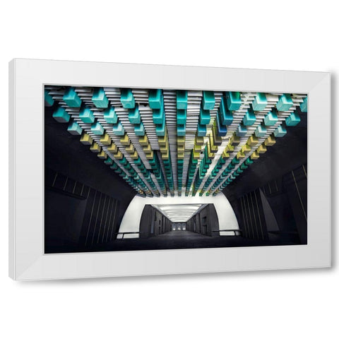 Nafplion Pallas White Modern Wood Framed Art Print by T, Nico