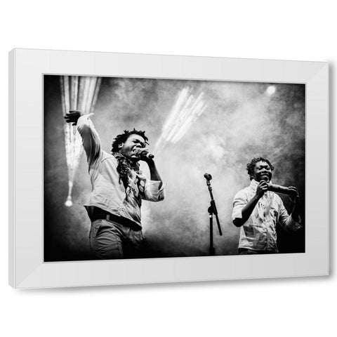 Herencia De Timbiquas White Modern Wood Framed Art Print by Gomez, Paul