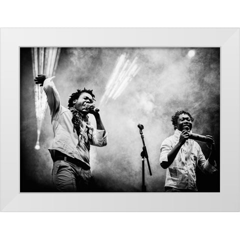 Herencia De Timbiquas White Modern Wood Framed Art Print by Gomez, Paul