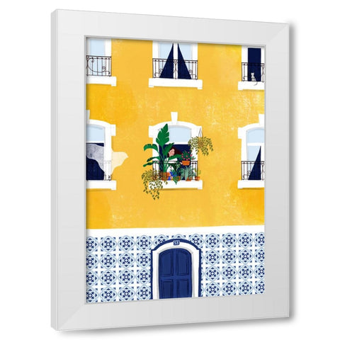 Lisbon White Modern Wood Framed Art Print by Tomljanovic, Maja