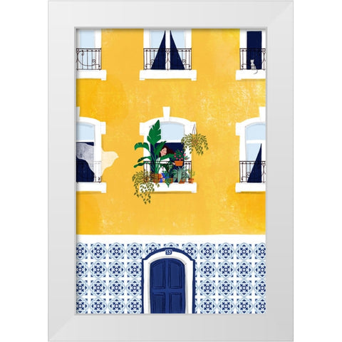 Lisbon White Modern Wood Framed Art Print by Tomljanovic, Maja