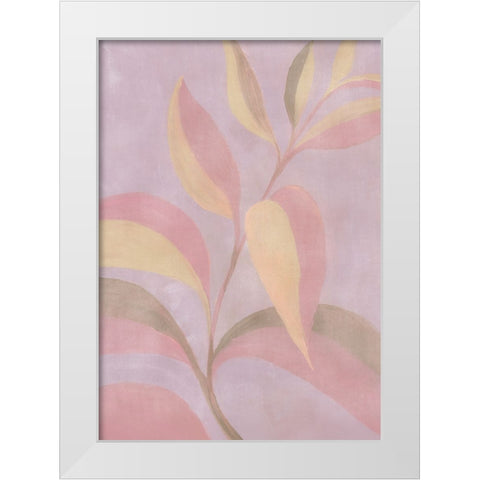 Haneul leaves White Modern Wood Framed Art Print by Laiz Blursbyai, Rosana
