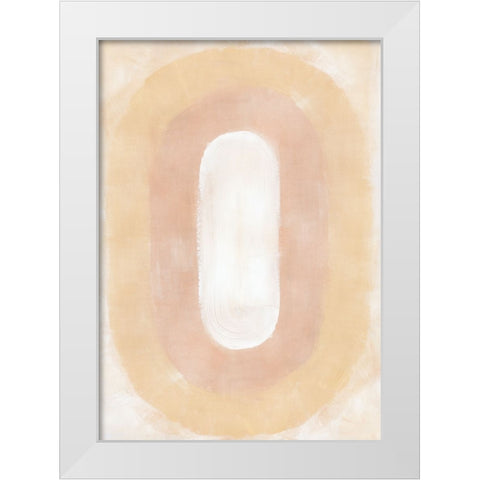 Myung ovals White Modern Wood Framed Art Print by Laiz Blursbyai, Rosana