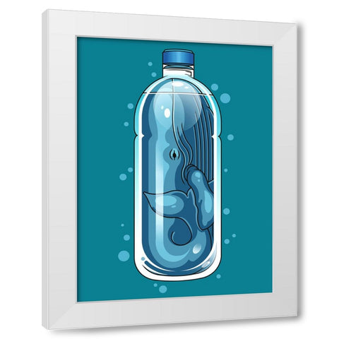 Trapped White Modern Wood Framed Art Print by Lawless, Adam