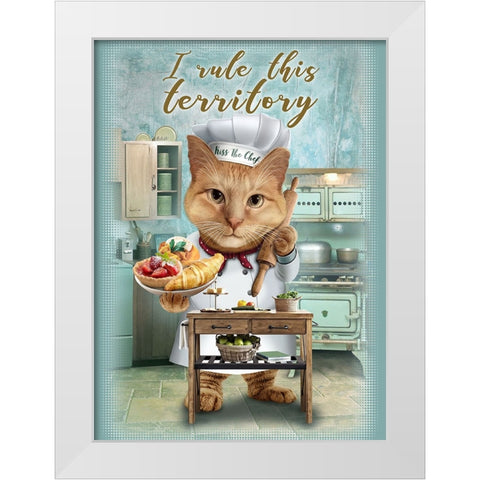 My Territory White Modern Wood Framed Art Print by Lawless, Adam