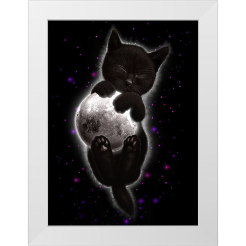 Norma White Modern Wood Framed Art Print by Lawless, Adam