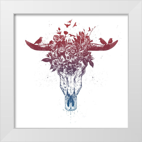 Dead summer White Modern Wood Framed Art Print by Solti, Balazs