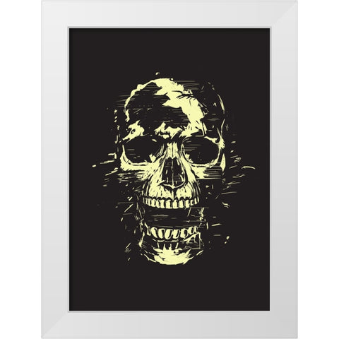 Scream White Modern Wood Framed Art Print by Solti, Balazs