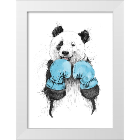 The winner White Modern Wood Framed Art Print by Solti, Balazs