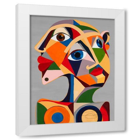 Morgonsol White Modern Wood Framed Art Print by Florea, Simona
