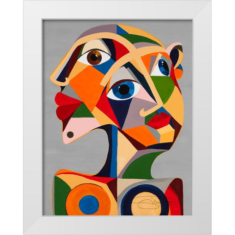 Morgonsol White Modern Wood Framed Art Print by Florea, Simona