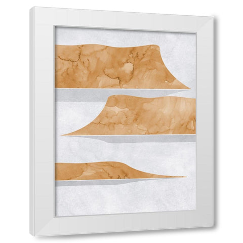 Abstract lake Powell view White Modern Wood Framed Art Print by Laiz Blursbyai, Rosana