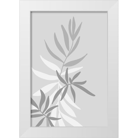 Baahir greenery White Modern Wood Framed Art Print by Laiz Blursbyai, Rosana