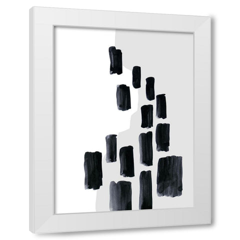 Baigh II White Modern Wood Framed Art Print by Laiz Blursbyai, Rosana