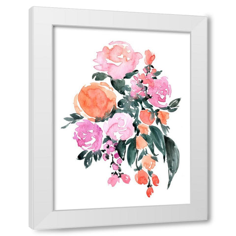 Heidi bouquet White Modern Wood Framed Art Print by Laiz Blursbyai, Rosana