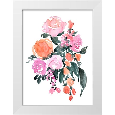 Heidi bouquet White Modern Wood Framed Art Print by Laiz Blursbyai, Rosana