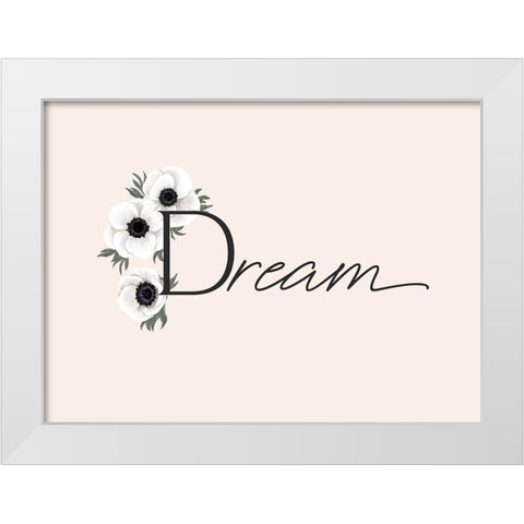 Anemone dream White Modern Wood Framed Art Print by Laiz Blursbyai, Rosana