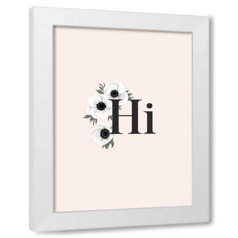 Anemone Hi White Modern Wood Framed Art Print by Laiz Blursbyai, Rosana