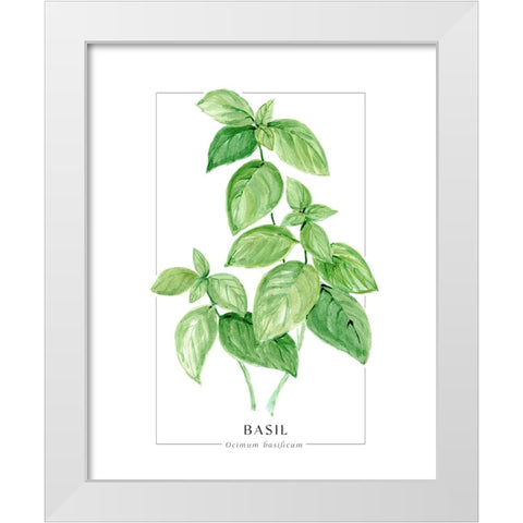 Basil II White Modern Wood Framed Art Print by Laiz Blursbyai, Rosana